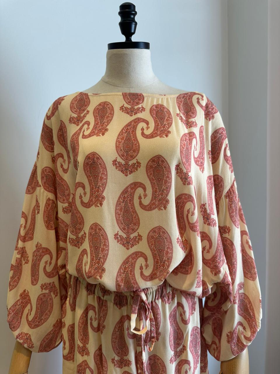 Conjunto Paisley em Crepe — Vista Traseira | EZILDINHA