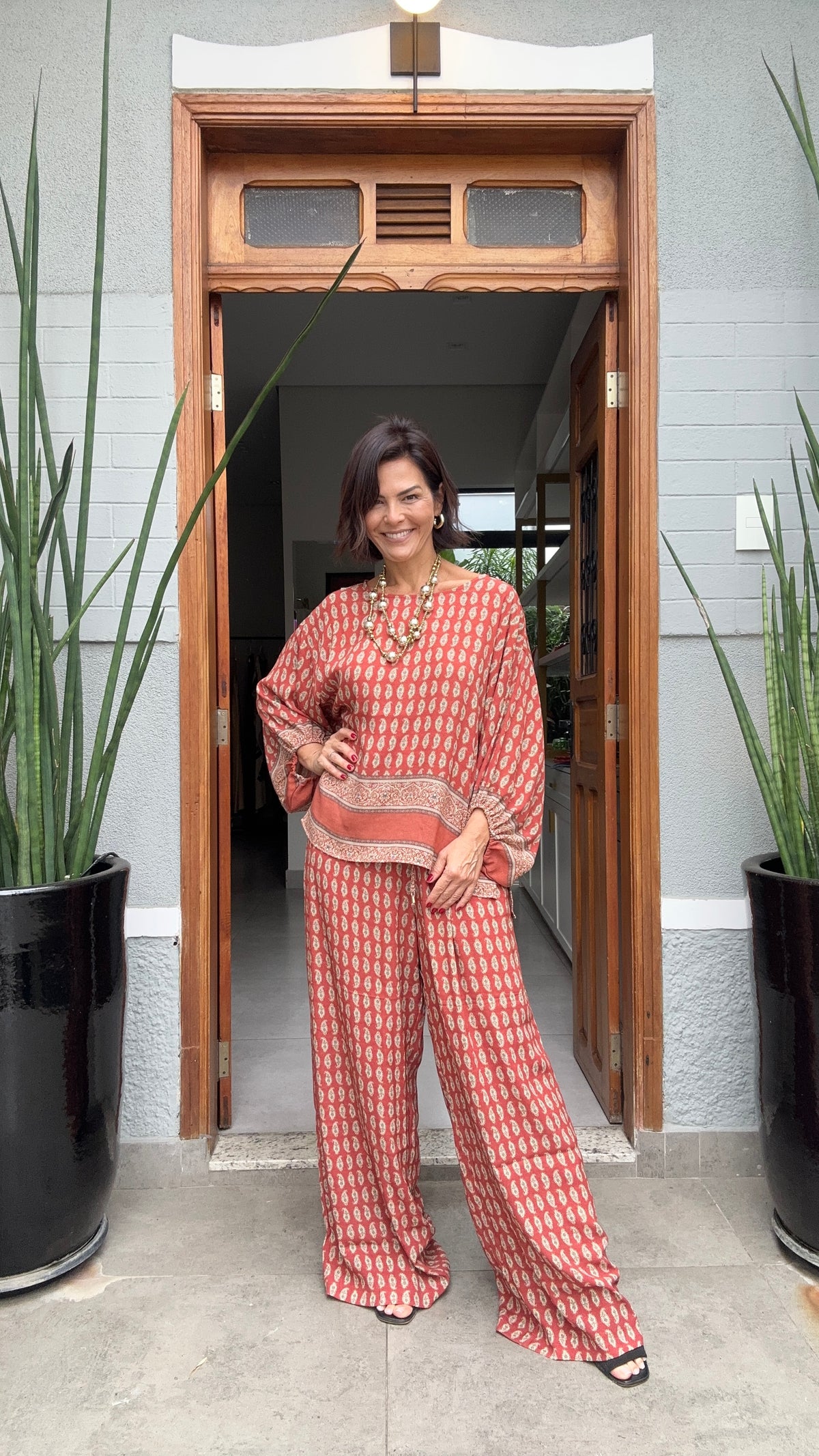 Conjunto Casablanca em Viscose de Crepe EZILDINHA