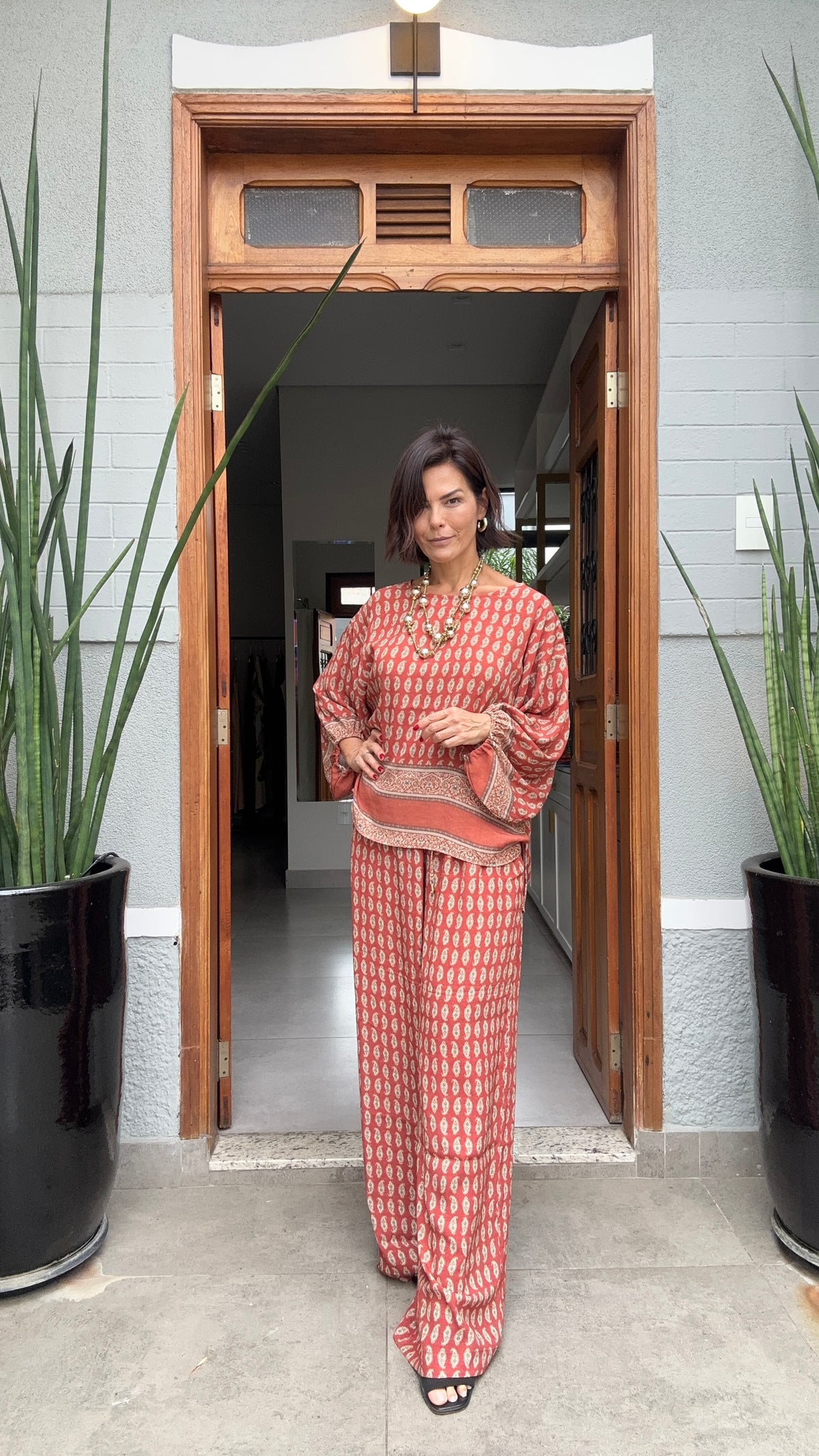 Conjunto Casablanca em Viscose de Crepe EZILDINHA