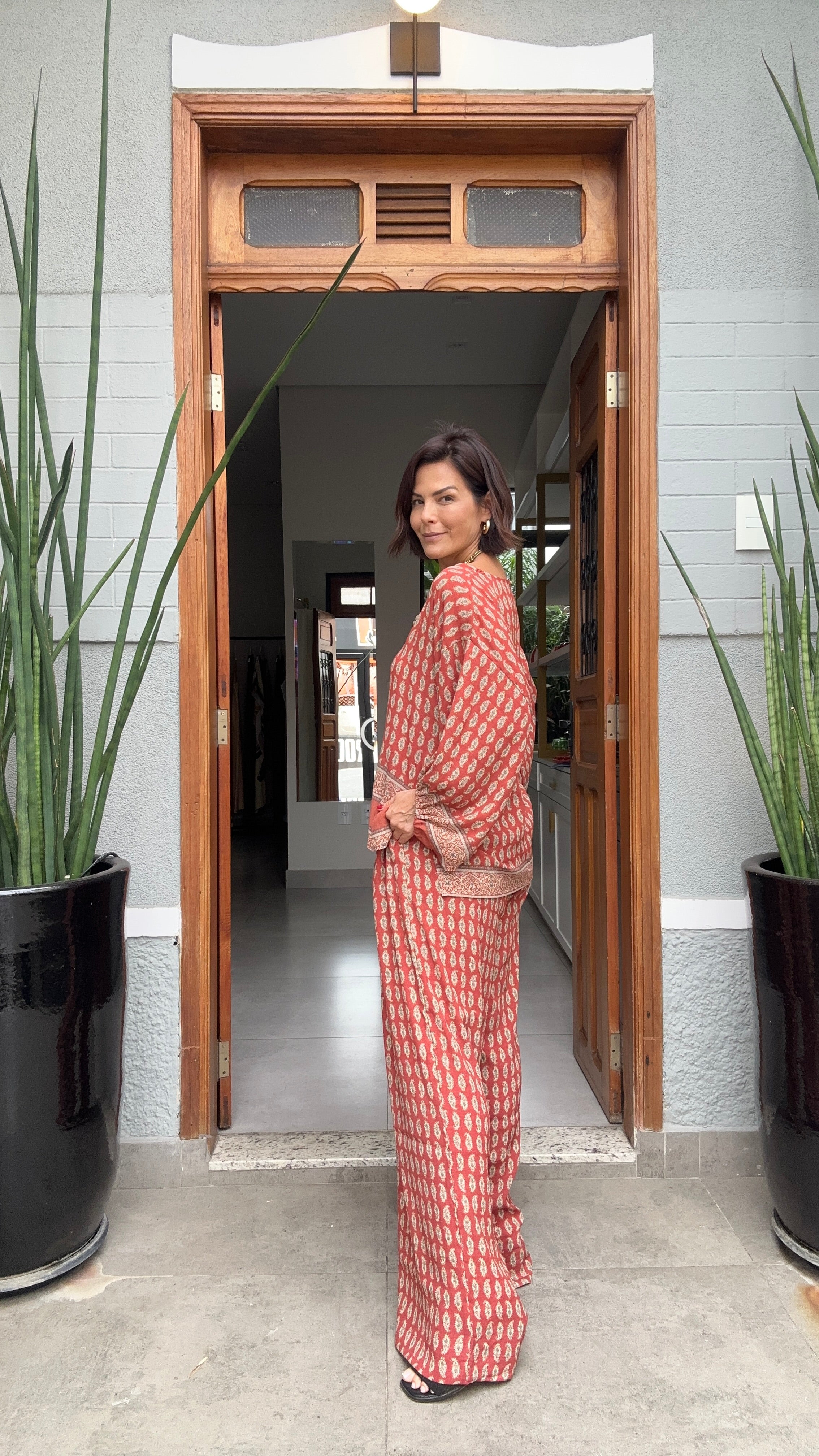 Conjunto Casablanca em Viscose de Crepe EZILDINHA