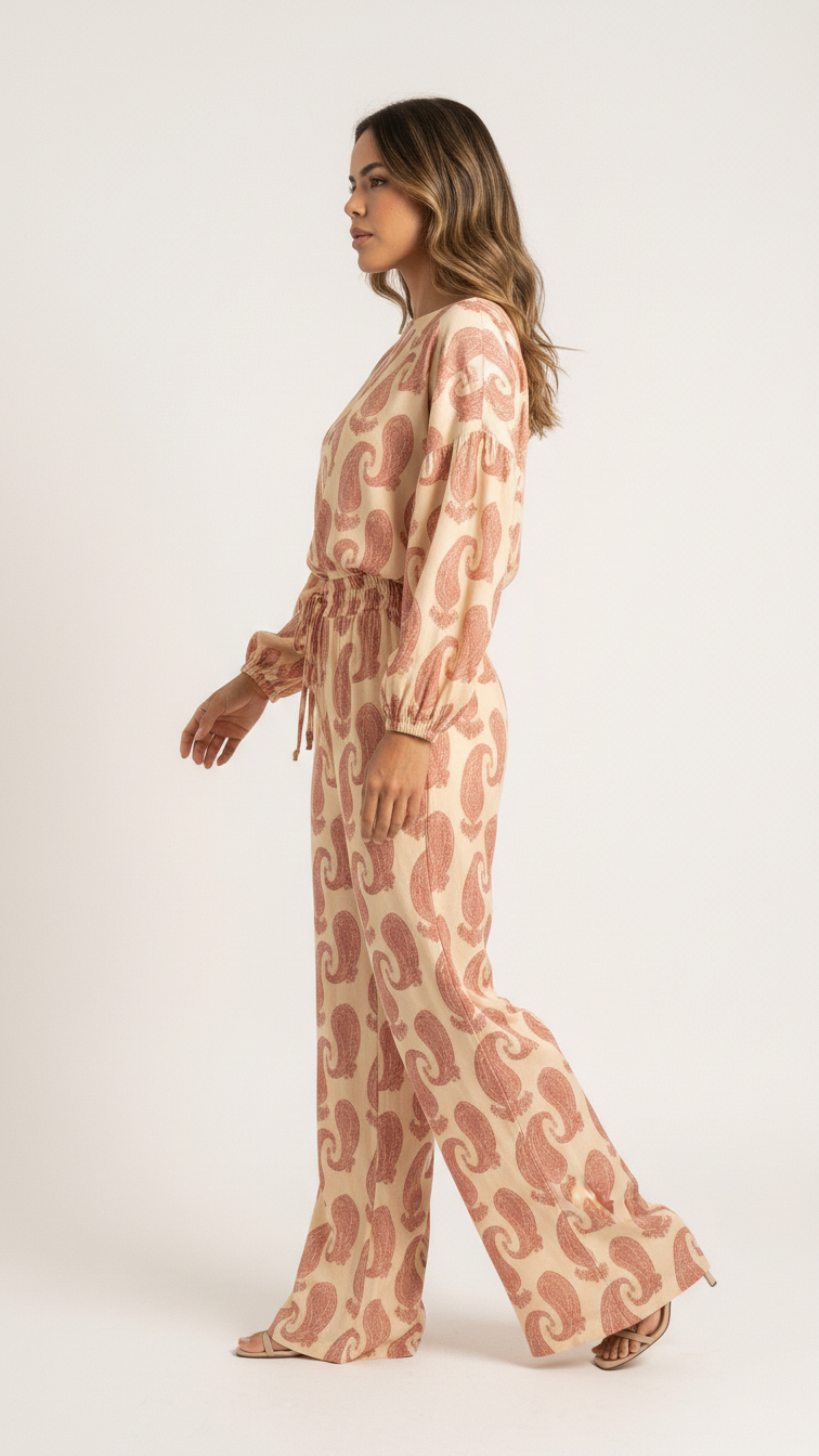 Conjunto Paisley em Crepe — Foto 6 | EZILDINHA