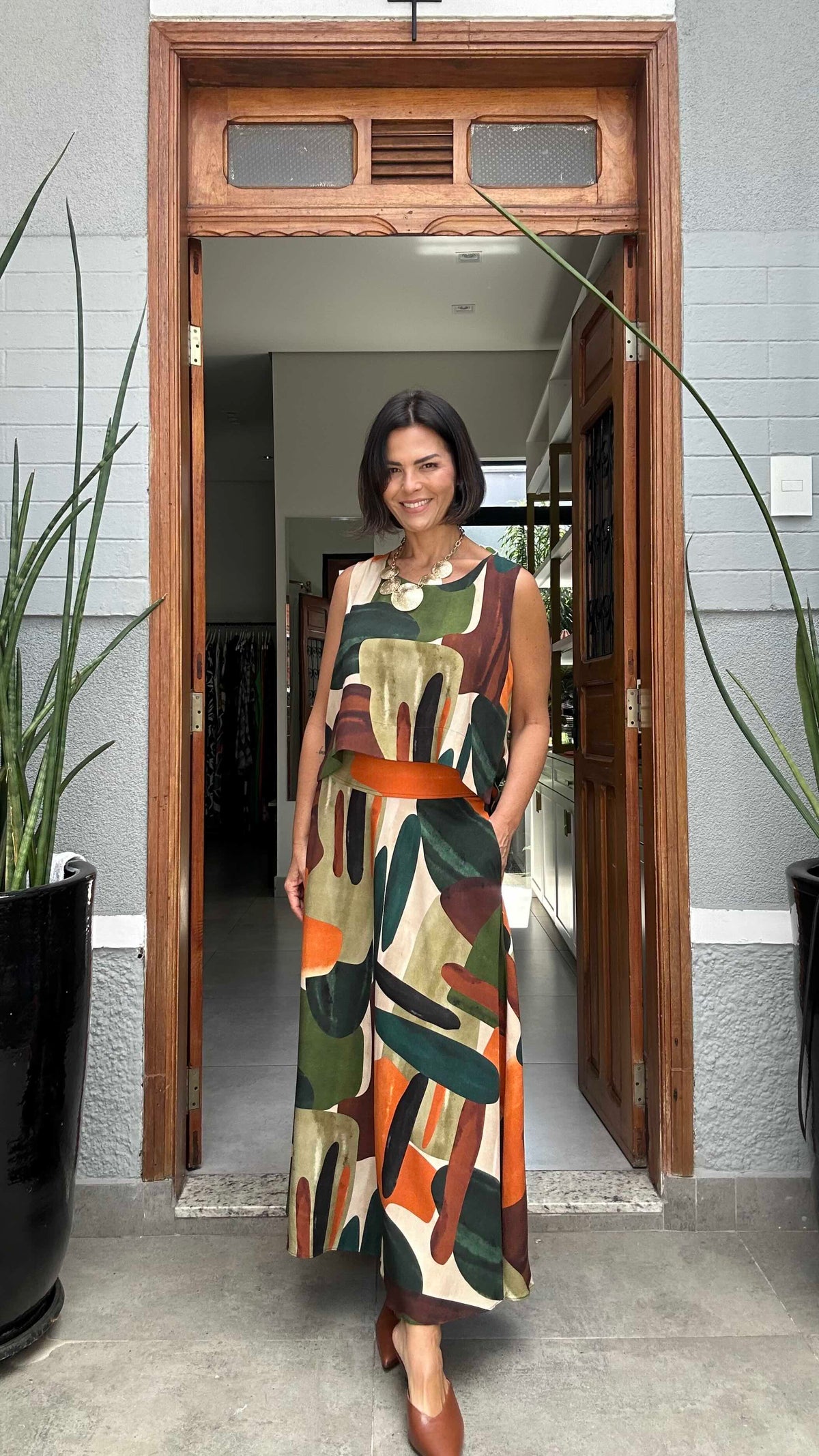 Conjunto de Saia Singapura EZILDINHA