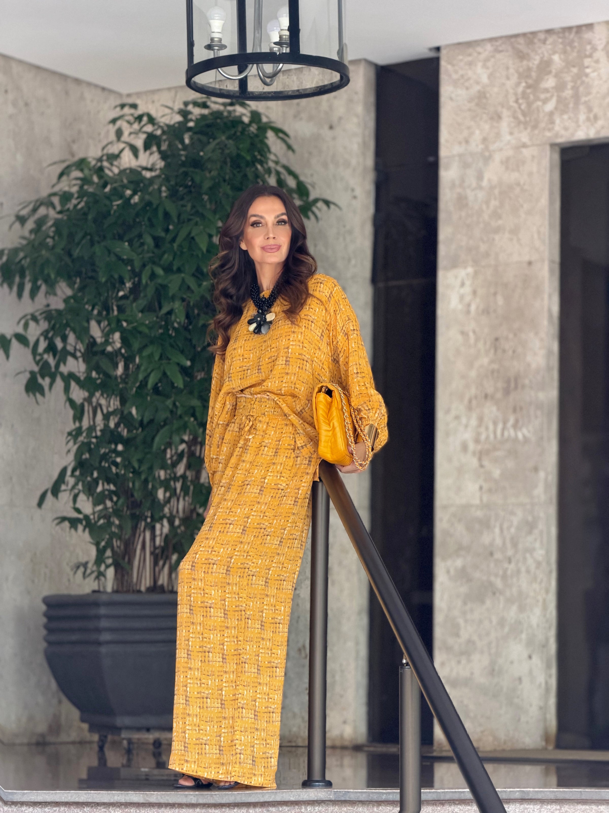 Conjunto Toscana em Crepe — Vista Traseira | EZILDINHA