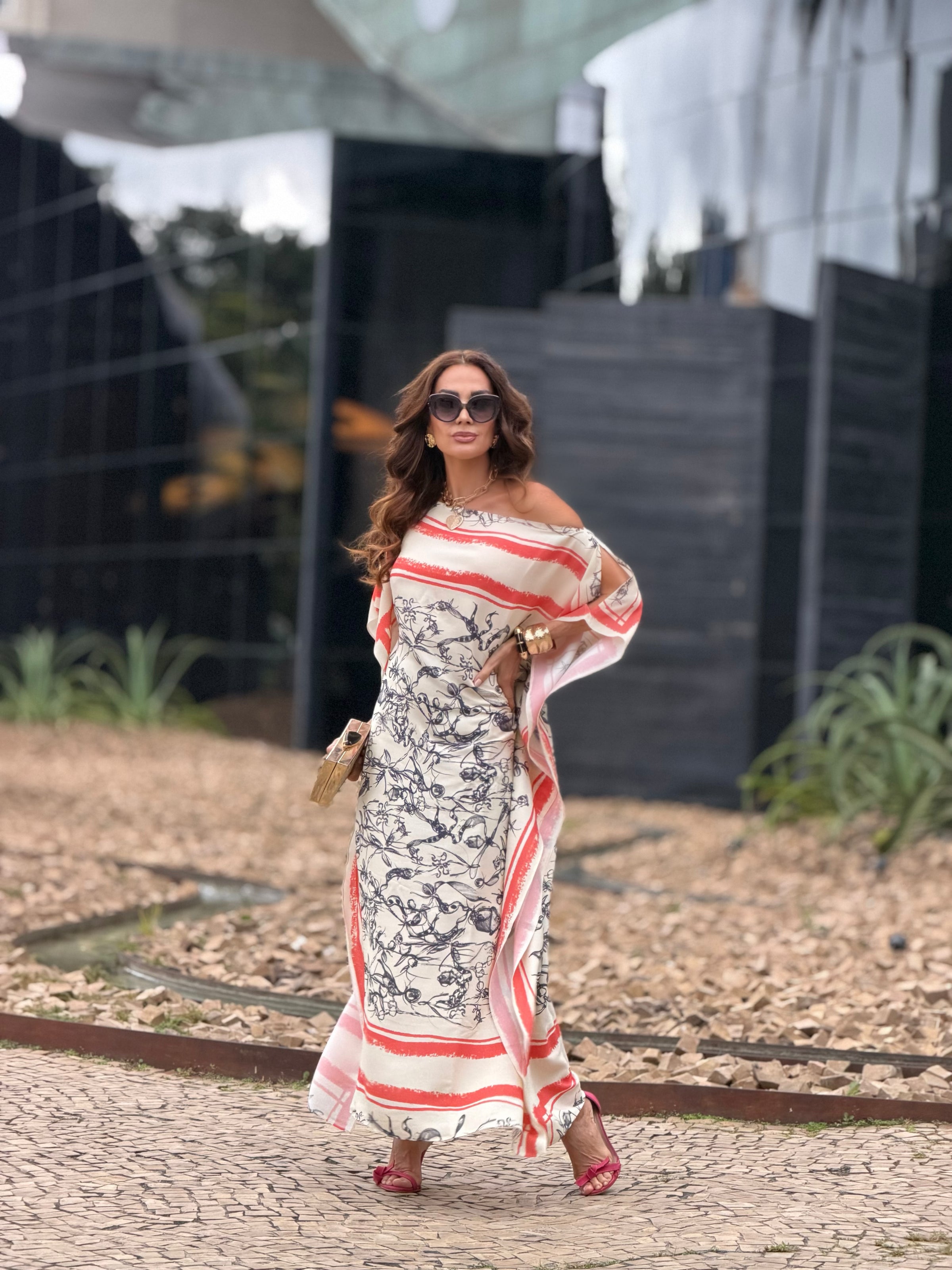 VESTIDO KAFTAN TAHITI — Look Completo | EZILDINHA