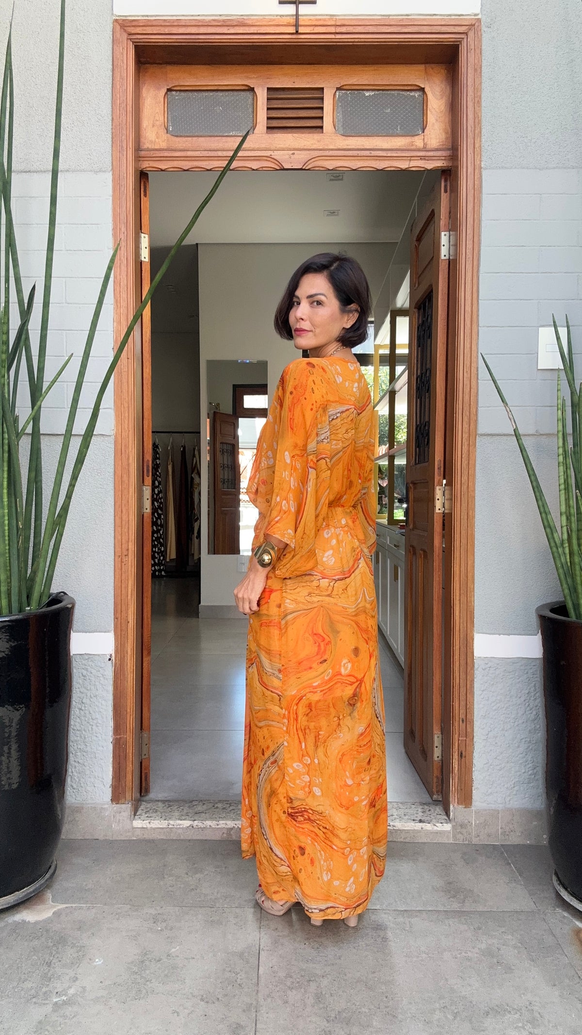 Vestido Andaluzia em Viscose de Crepe EZILDINHA