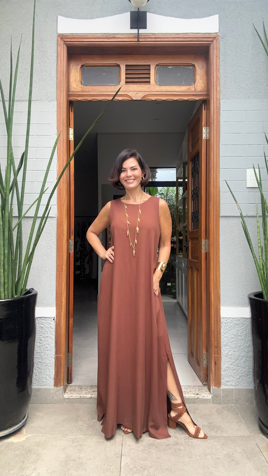 Vestido Bahia Cacao EZILDINHA
