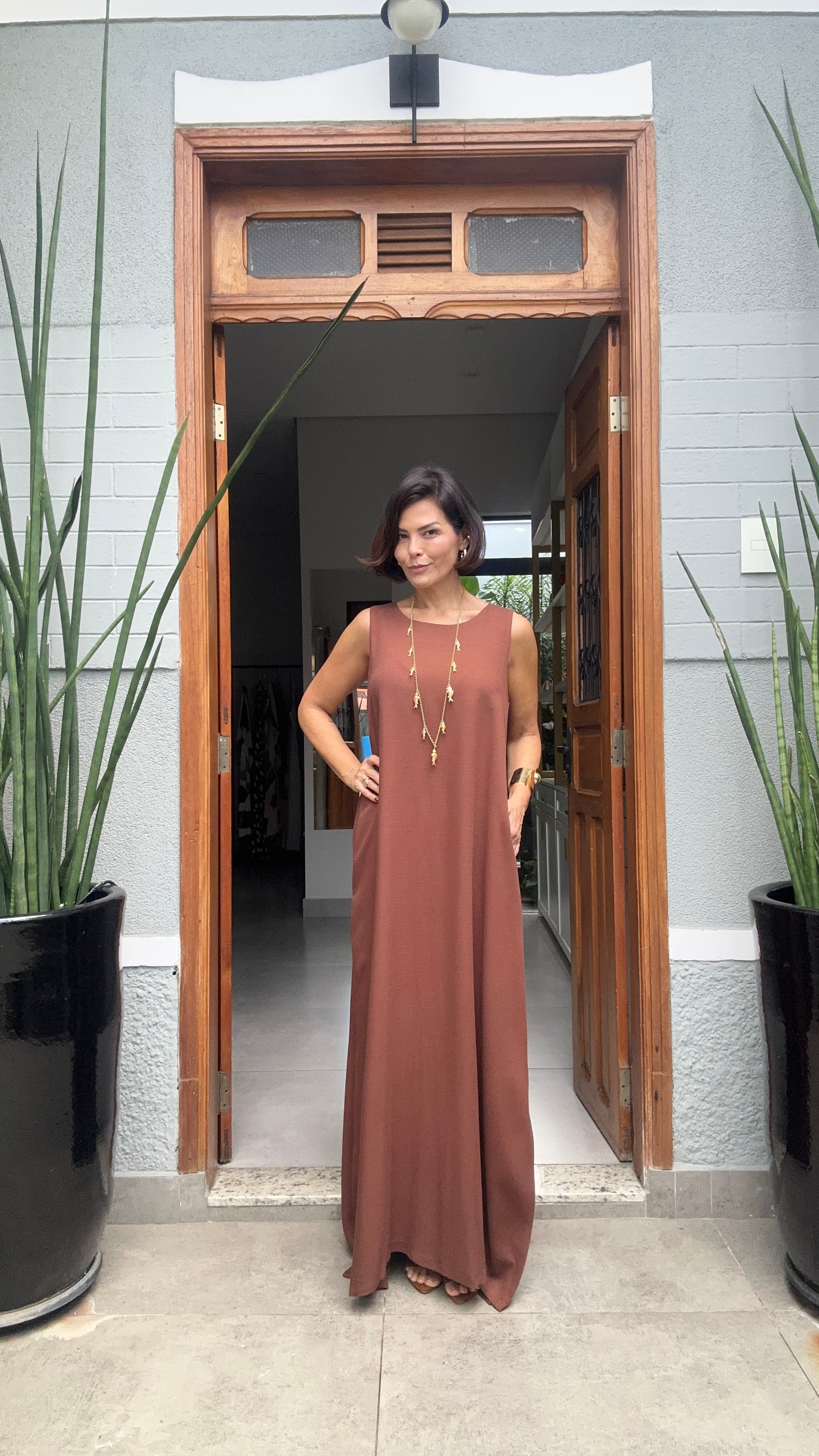 Vestido Bahia Cacao EZILDINHA