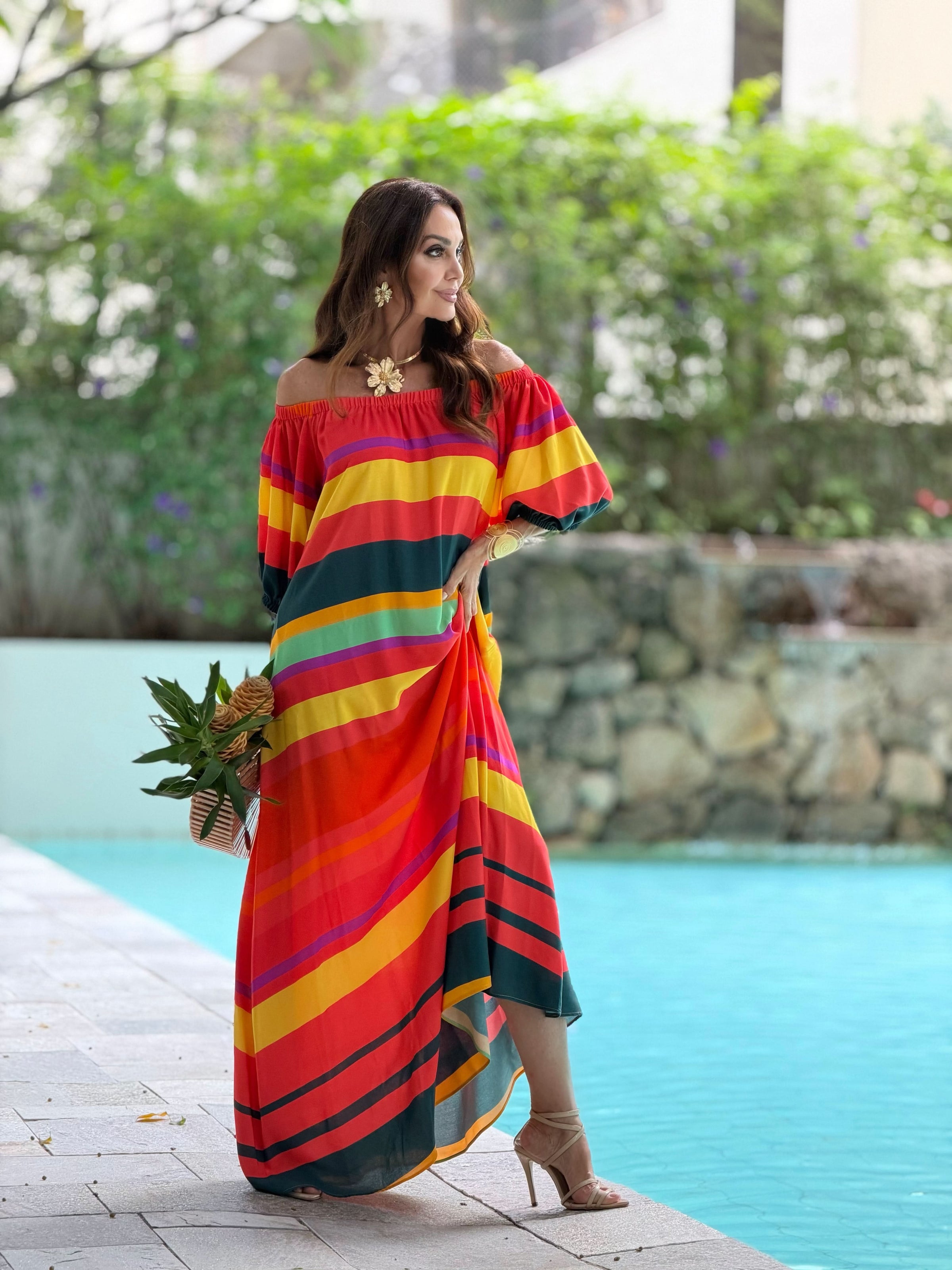 Vestido Ciganinha Cozumel — Detalhe do Tecido | EZILDINHA