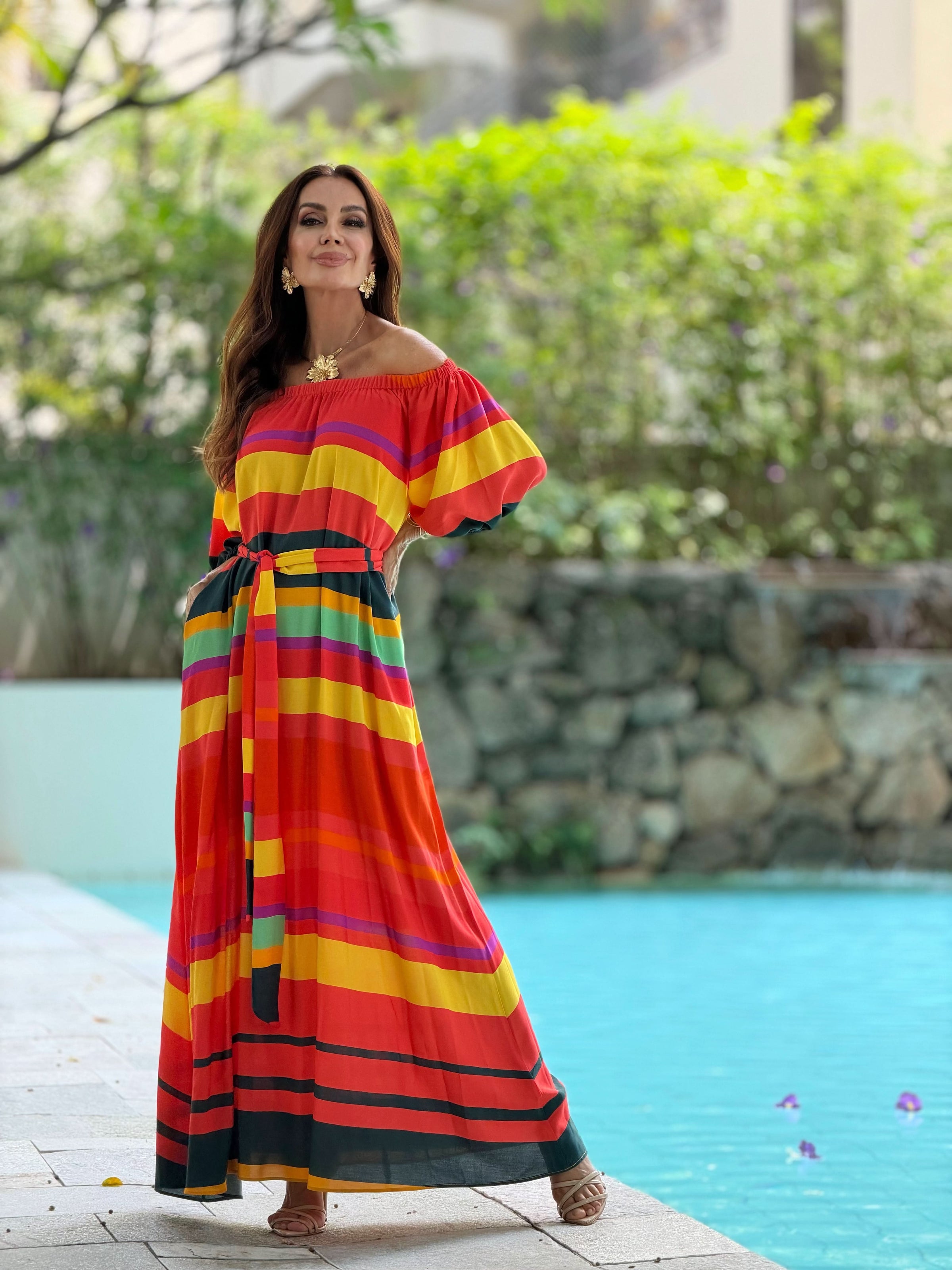 Vestido Ciganinha Cozumel — Vista Traseira | EZILDINHA