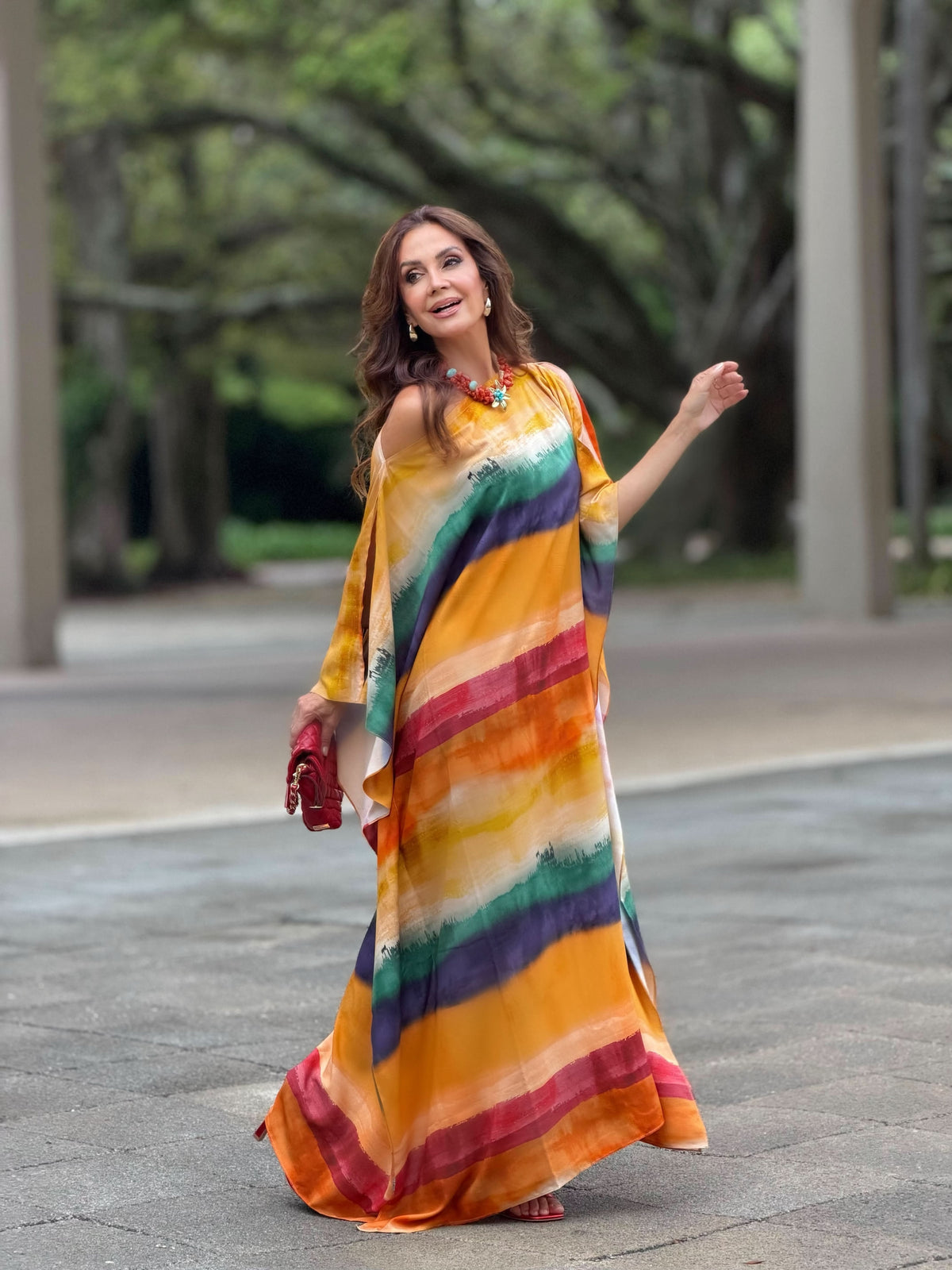 Vestido Kaftan Cartagena — Vista Frontal | EZILDINHA