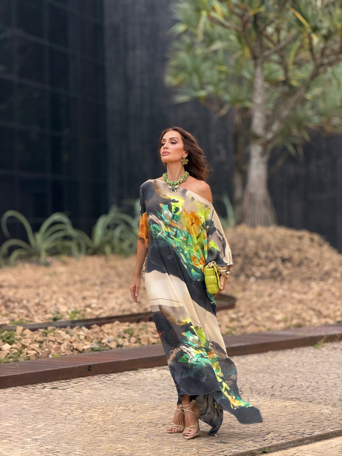 Vestido Kaftan Giverny — Look Completo | EZILDINHA