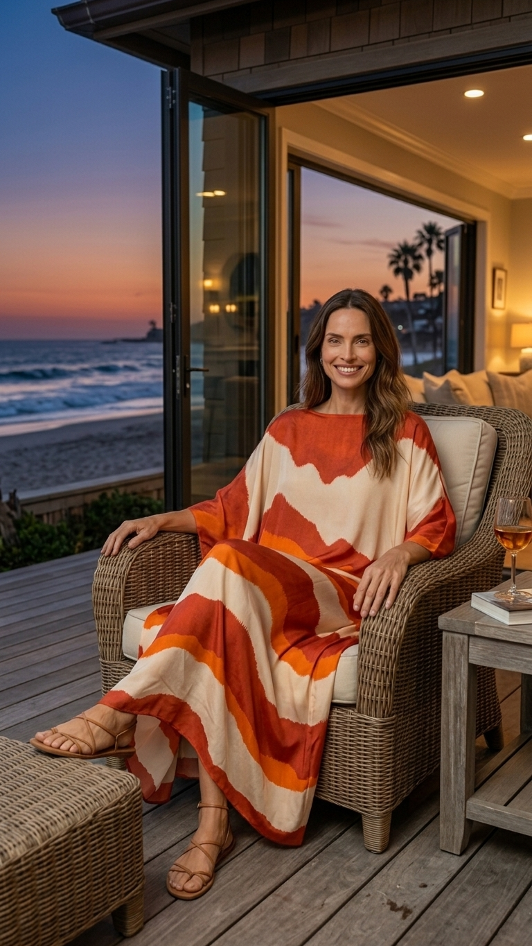 Vestido Kaftan Santorini Sunset