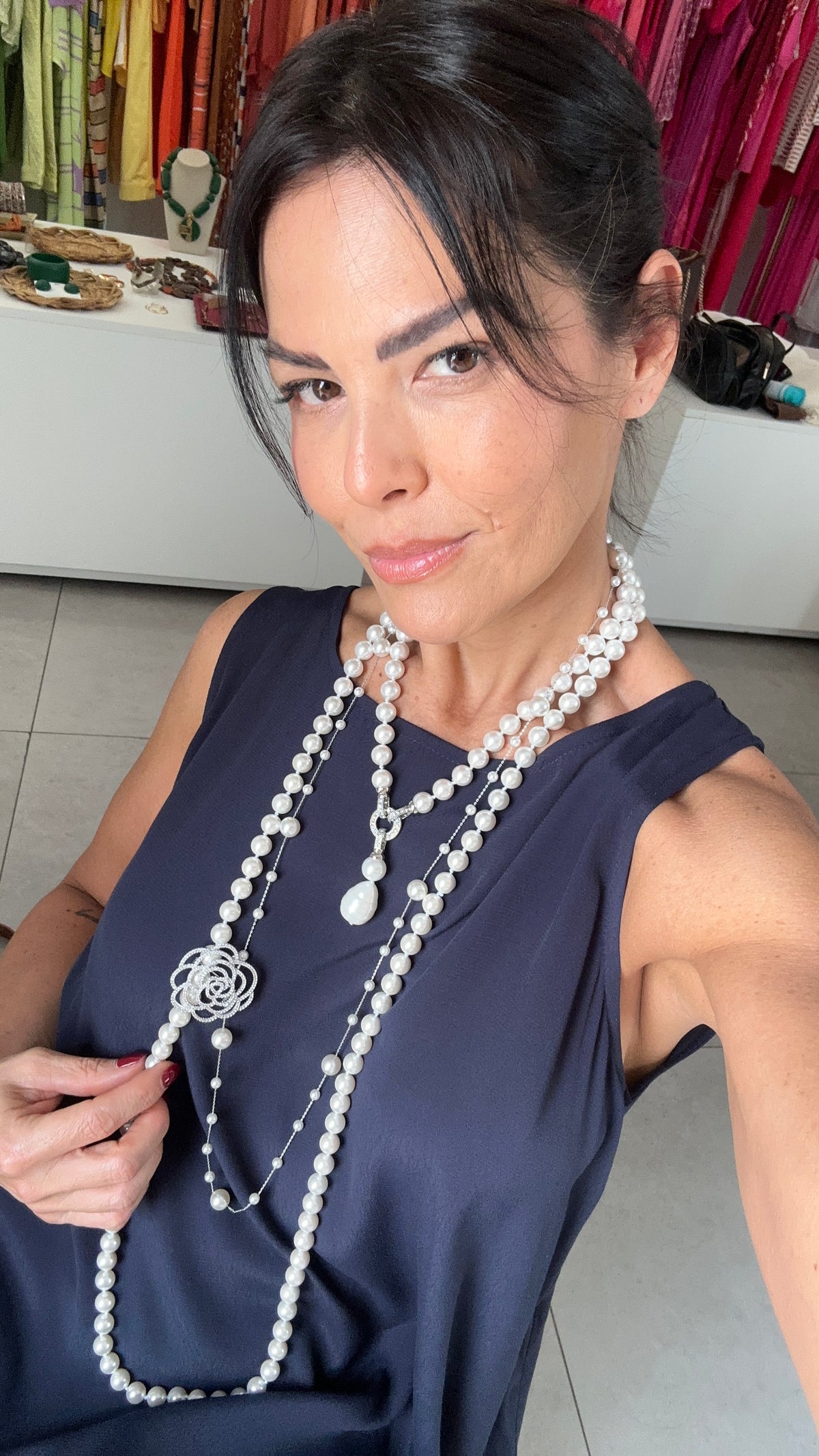 Vestido Ravello Navy EZILDINHA