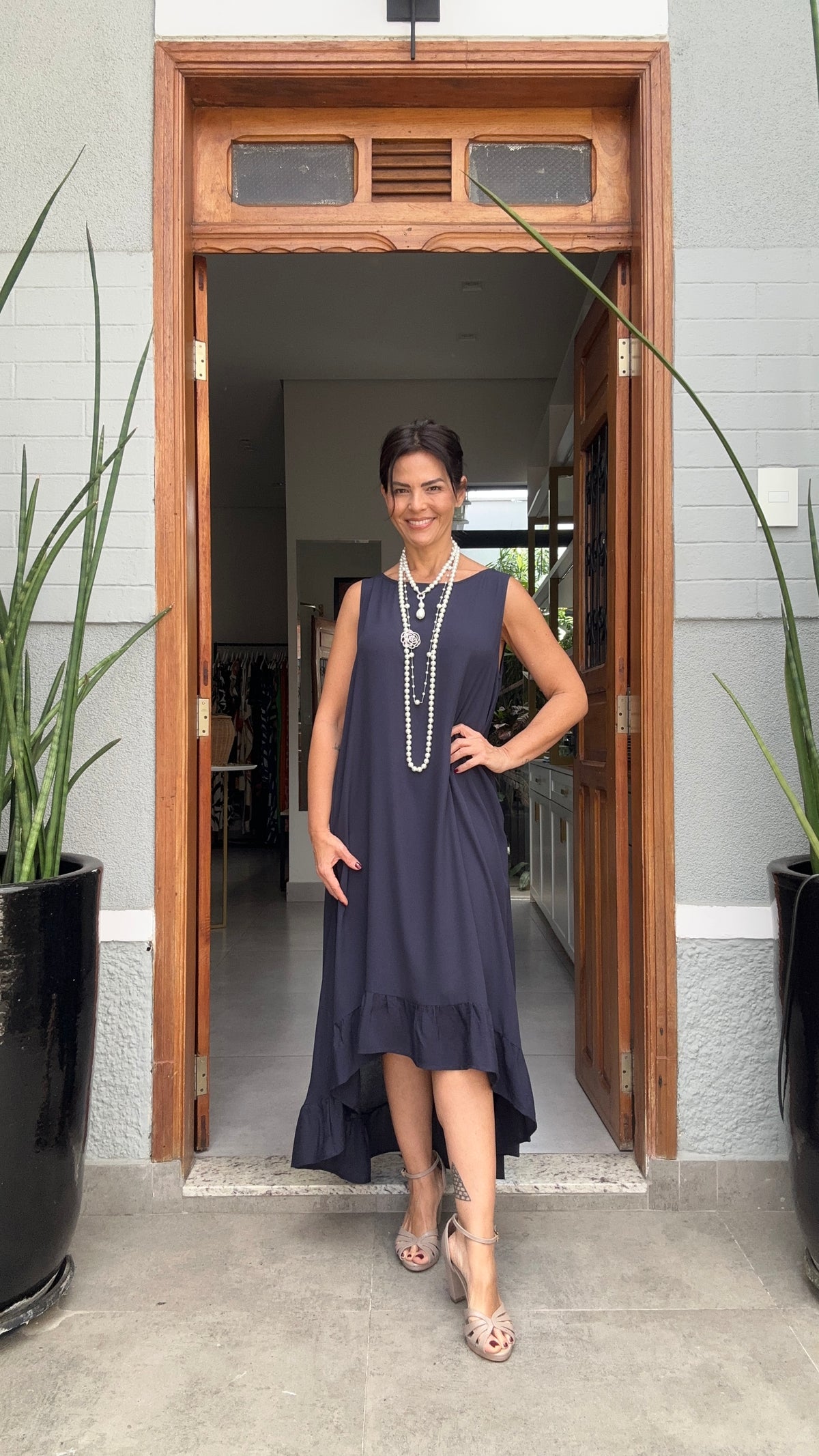 Vestido Ravello Navy EZILDINHA