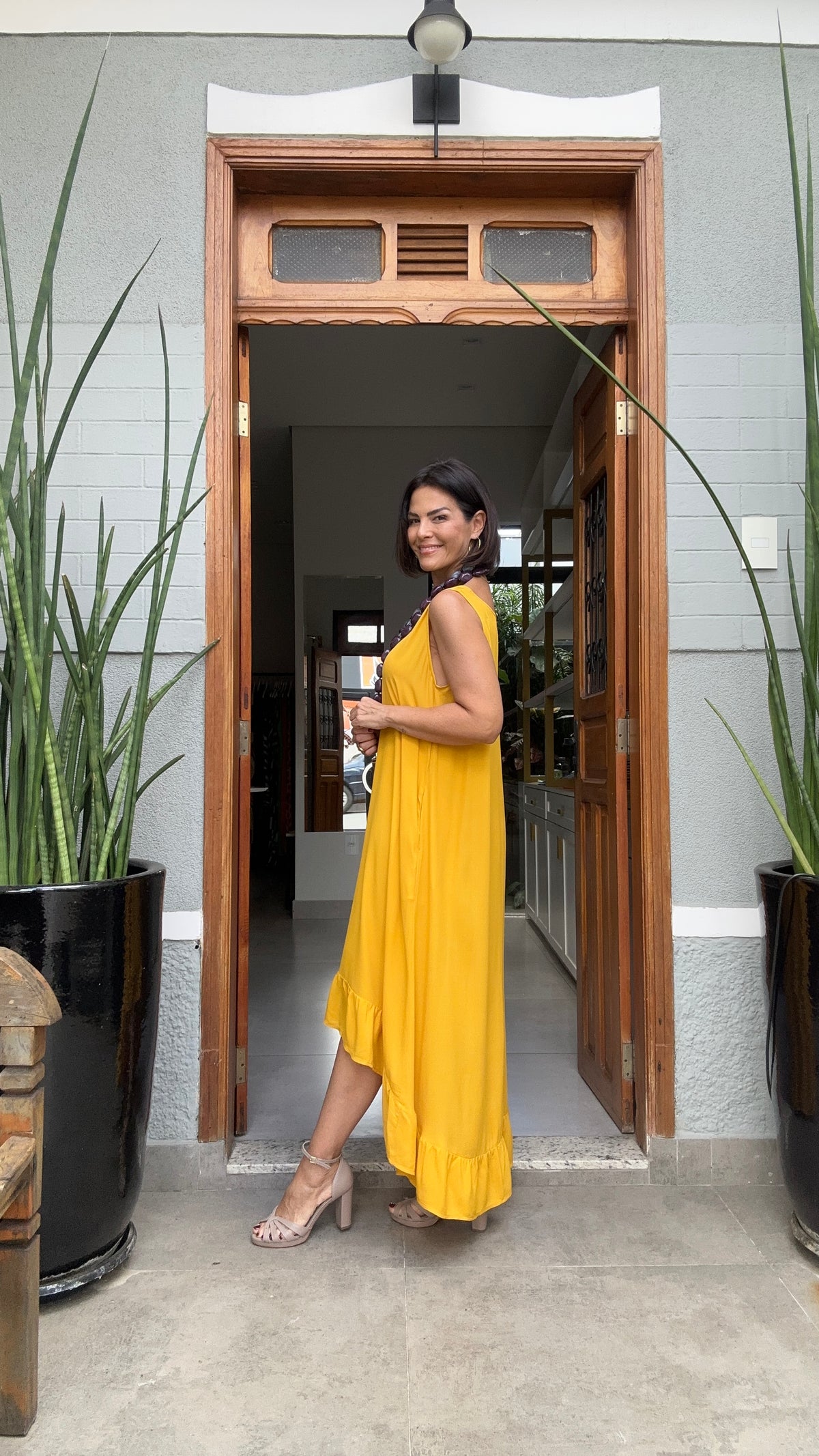 Vestido Ravello Safron EZILDINHA