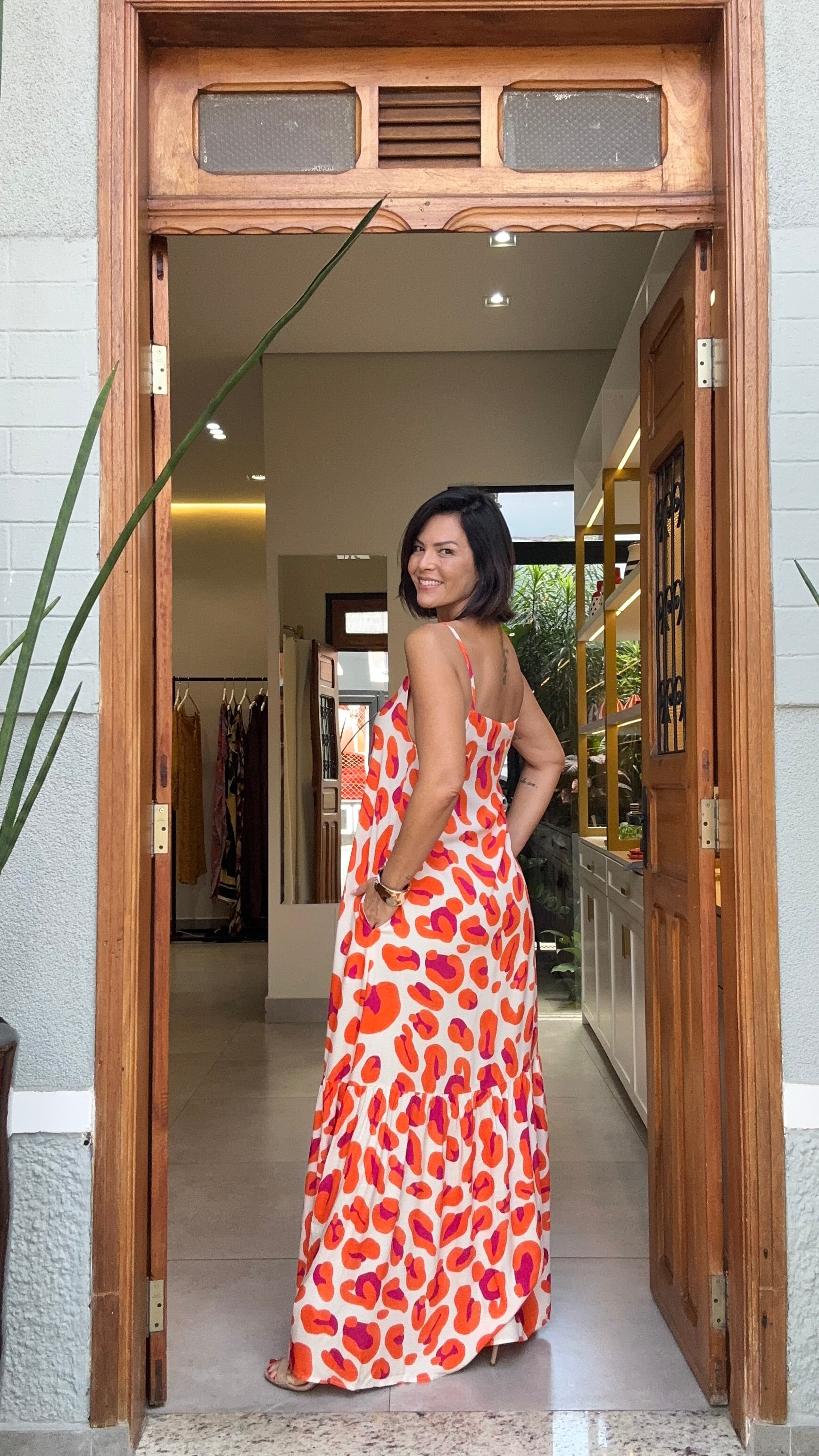 Vestido Alça Nairobi — Vista Lateral | EZILDINHA