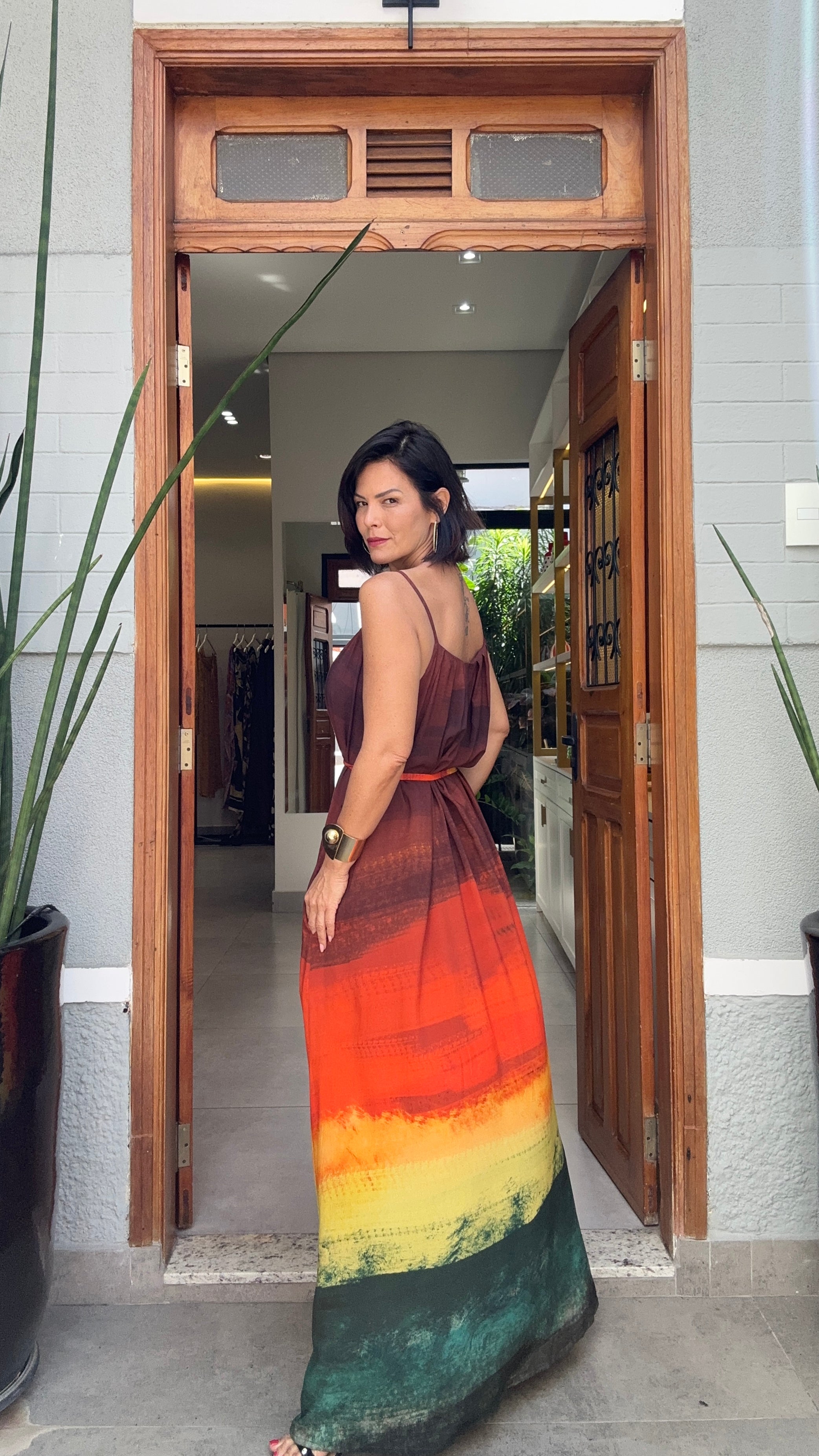 Vestido Alça Sahara — Vista Traseira | EZILDINHA