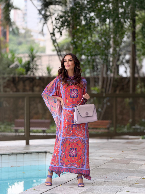 Vestido Kaftan Jaipur — Vista Frontal | EZILDINHA
