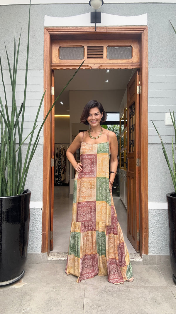 Vestido Nairobi Patchwork EZILDINHA