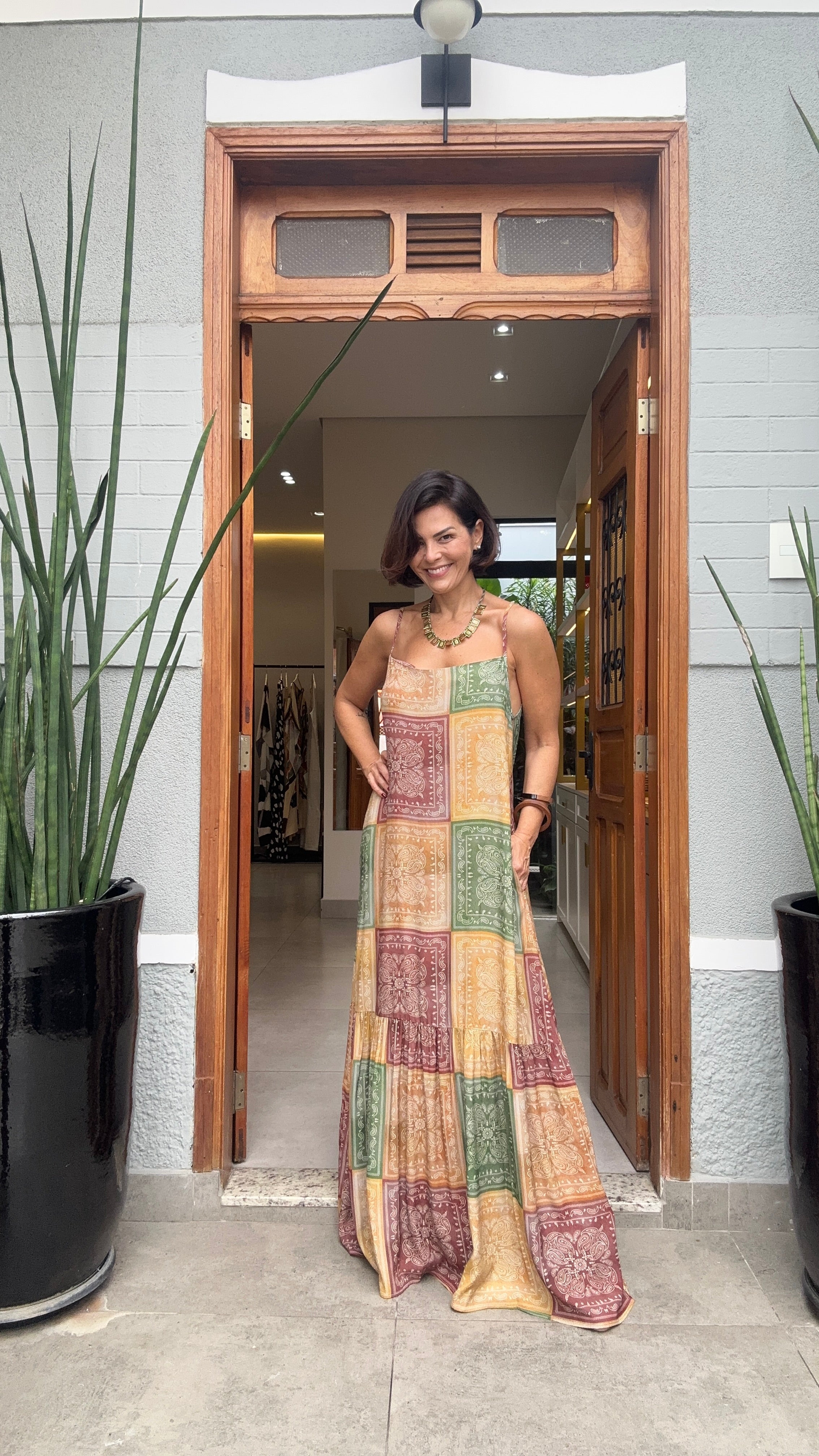 Vestido Nairobi Patchwork EZILDINHA