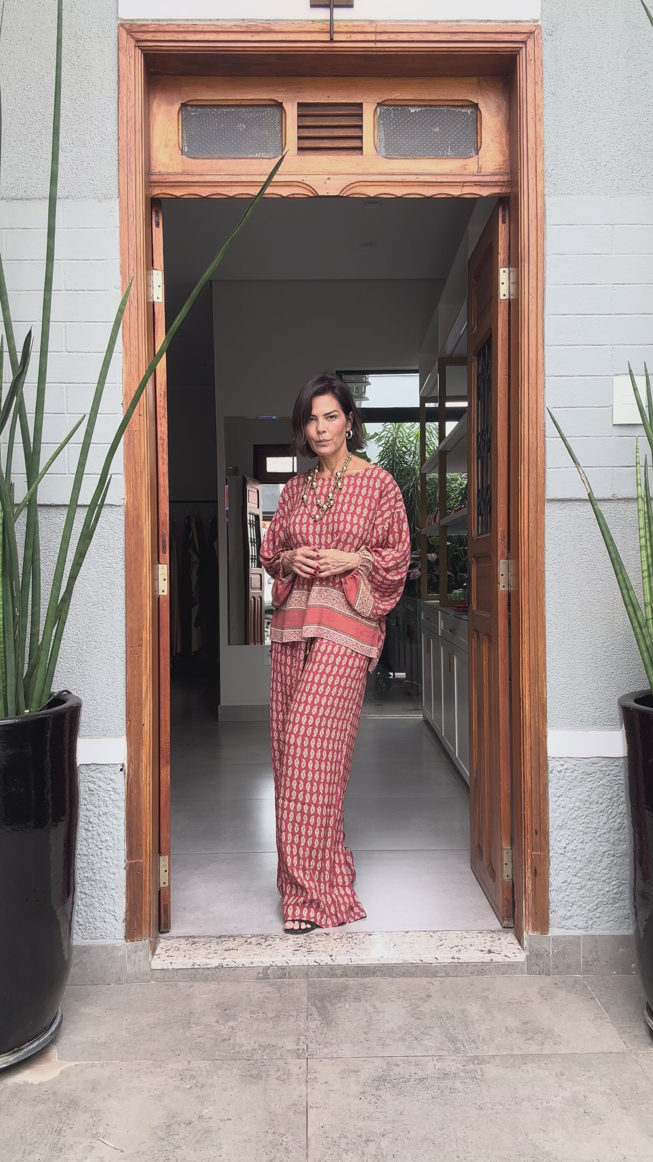 Conjunto Casablanca em Viscose de Crepe EZILDINHA