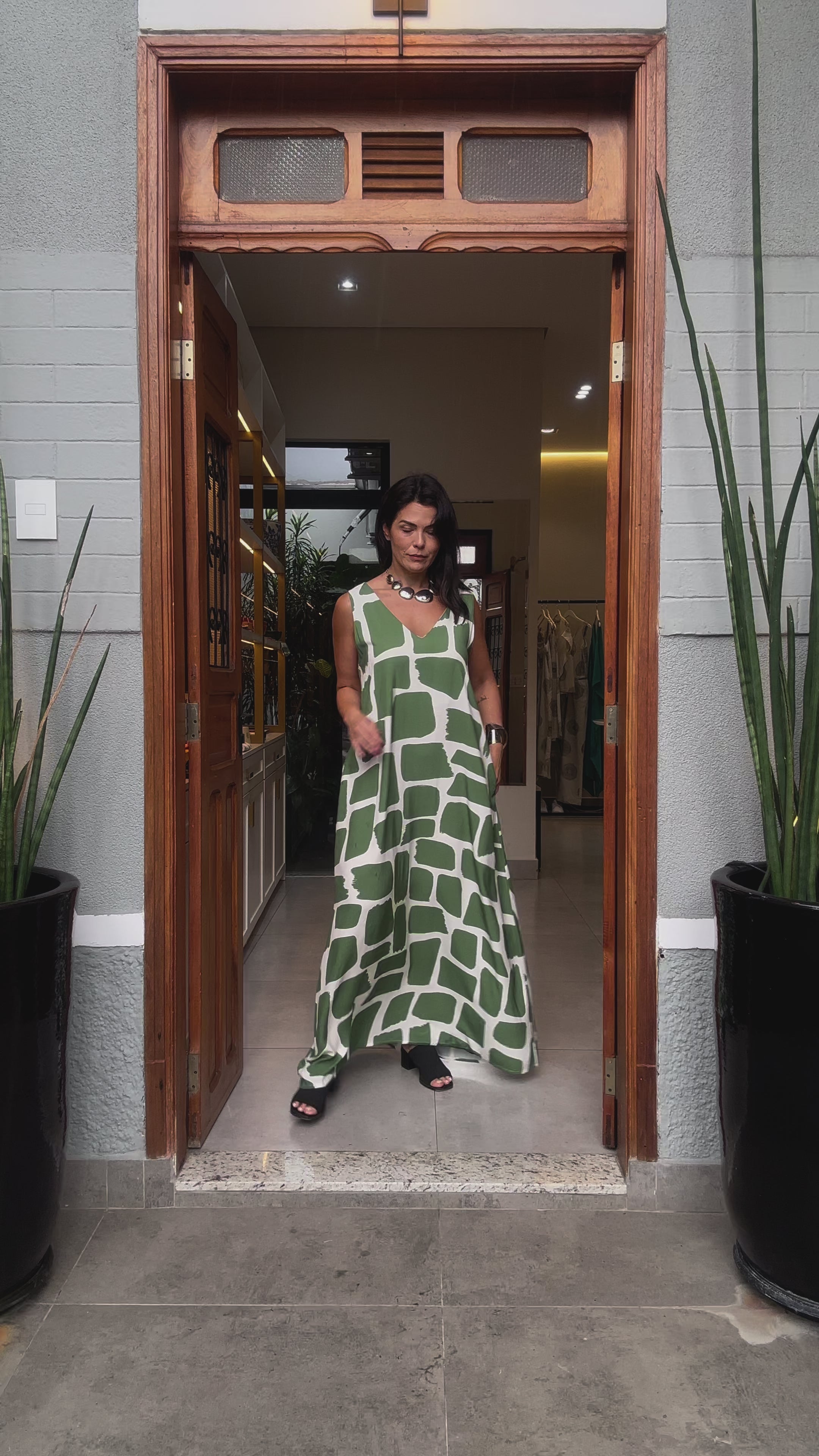 Vestido Stones Green Ezildinha