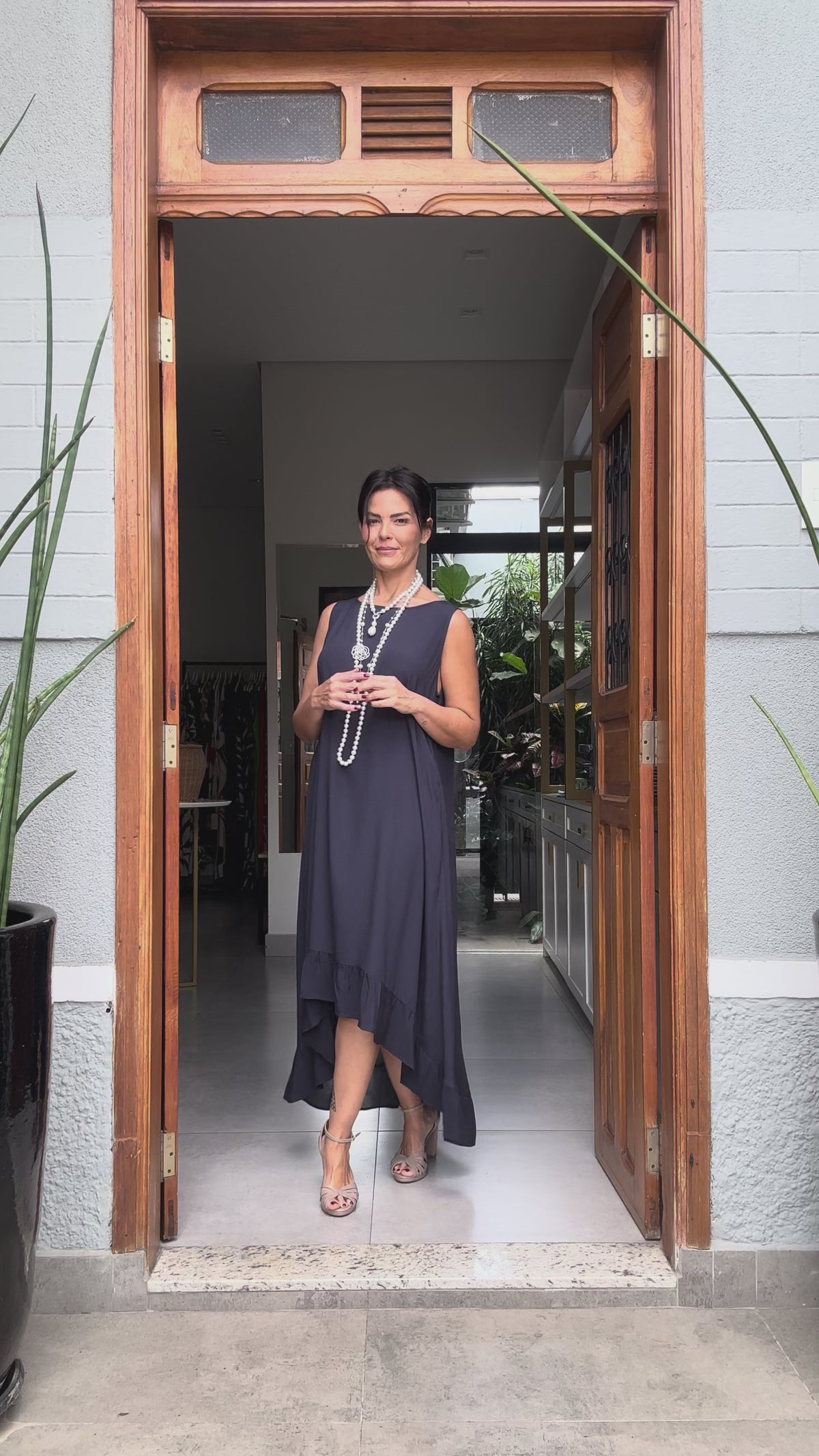 Vestido Ravello Navy EZILDINHA