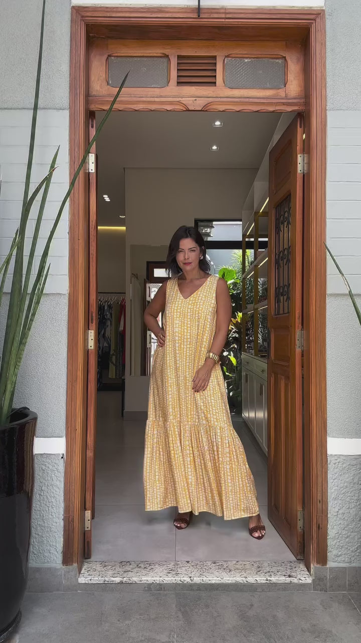 Vestido Pedrinhas Lima EZILDINHA
