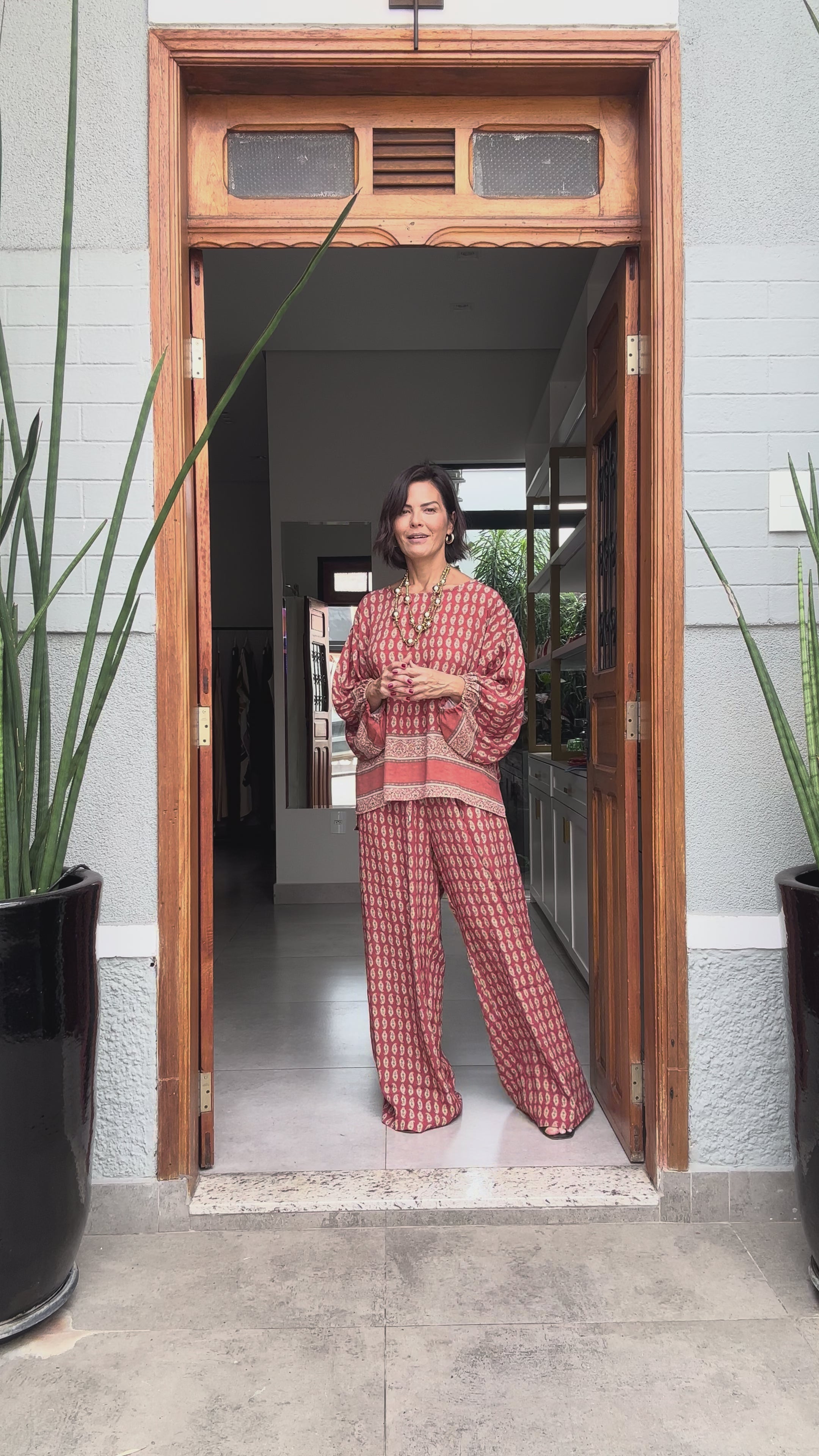 Conjunto Casablanca em Viscose de Crepe EZILDINHA