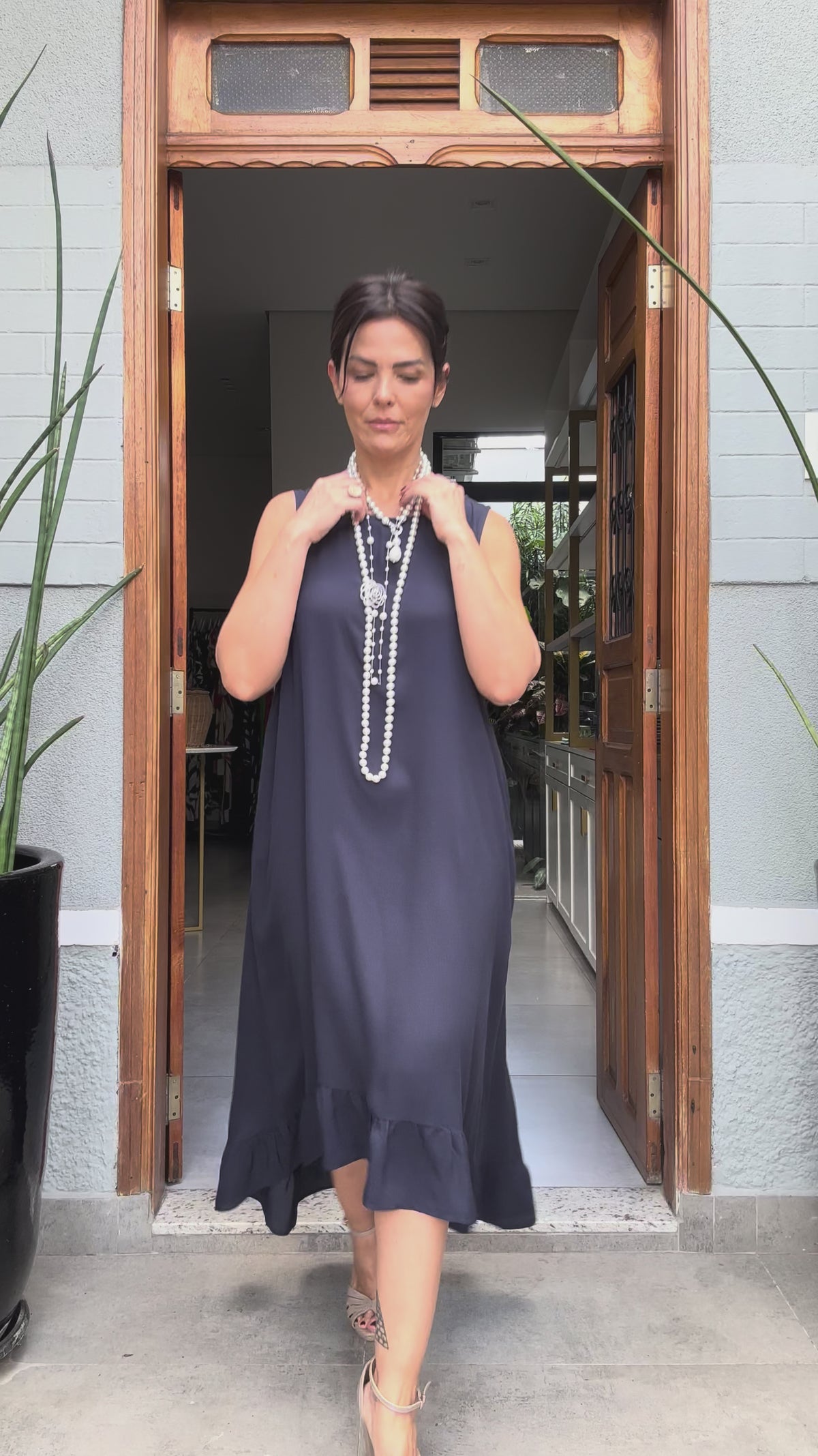 Vestido Ravello Navy EZILDINHA