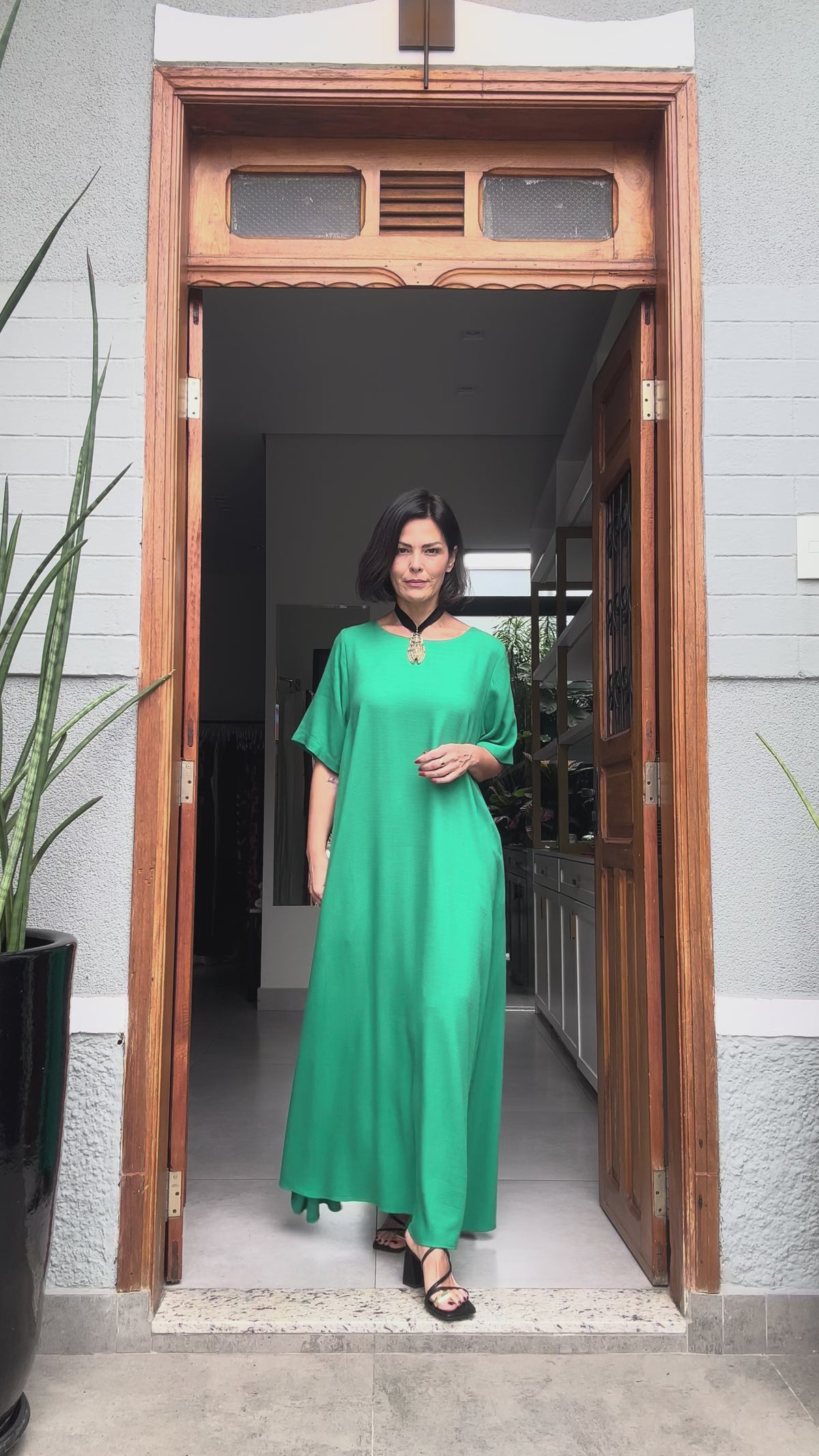 Vestido Granada Esmeralda EZILDINHA