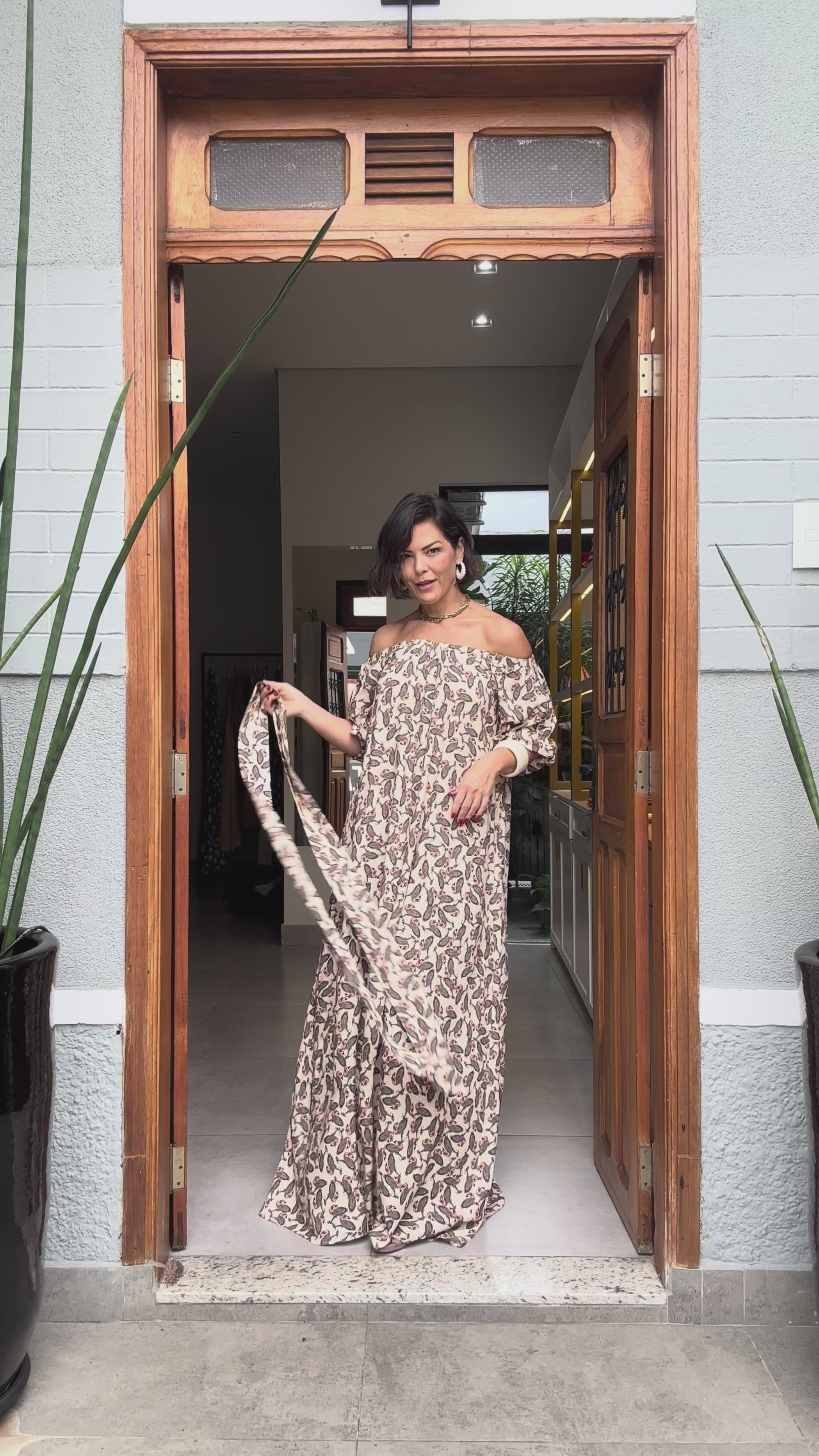 Vestido Ciganinha Kashmir EZILDINHA