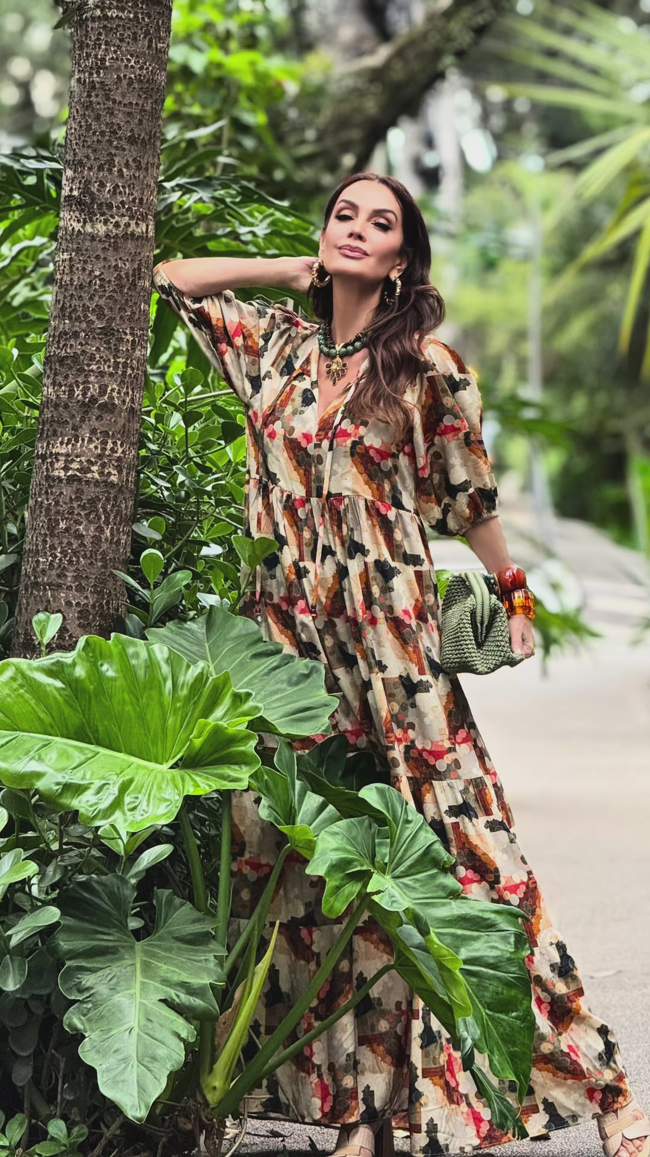 Vestido Camila Estampa Carmel EZILDINHA